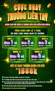 CƯỢC NGAY THƯỞNG LIỀN TAY